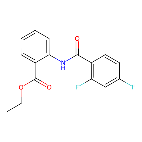 Ethyl 2-[(2,4-difluorobenzoyl)amino]benzoate structure