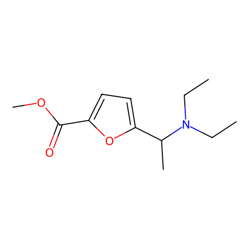 Methyl 5-[1-(diethylamino)ethyl]furan-2-carboxylate structure