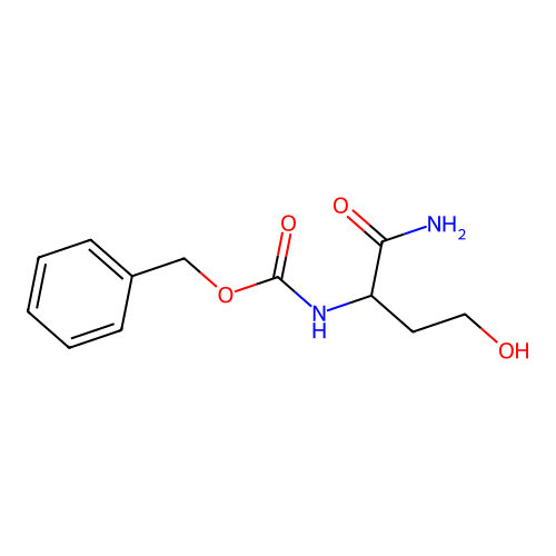 benzyl N-(1-amino-4-hydroxy-1-oxobutan-2-yl)carbamate structure