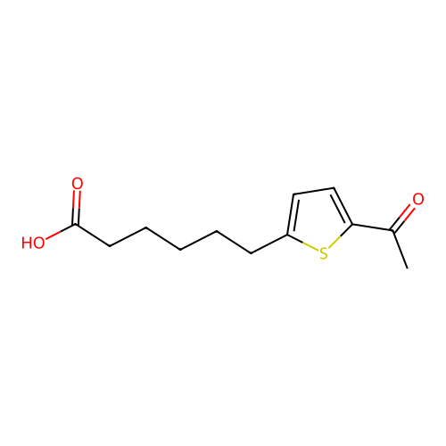 6-(5-Acetylthiophen-2-yl)hexanoic acid structure