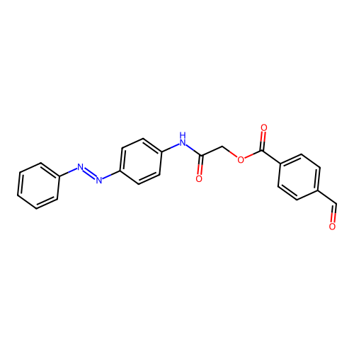 [2-oxo-2-(4-phenyldiazenylanilino)ethyl] 4-formylbenzoate structure