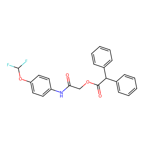[2-[4-(Difluoromethoxy)anilino]-2-oxoethyl] 2,2-diphenylacetate structure