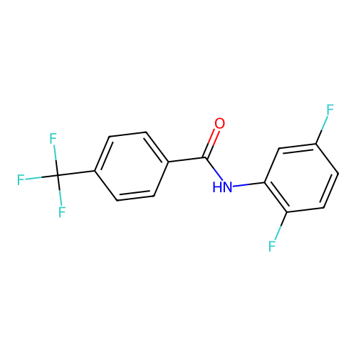 N-(2,5-difluorophenyl)-4-(trifluoromethyl)benzamide structure