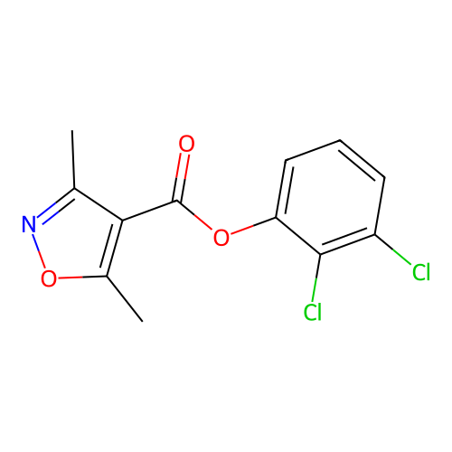 (2,3-Dichlorophenyl) 3,5-dimethyl-1,2-oxazole-4-carboxylate structure