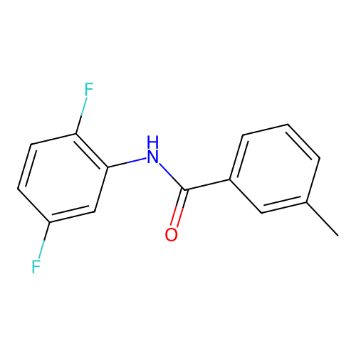 N-(2,5-difluorophenyl)-3-methylbenzamide structure