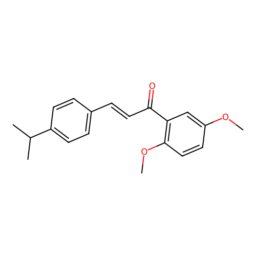 (2E)-1-(2,5-Dimethoxyphenyl)-3-[4-(propan-2-yl)phenyl]prop-2-en-1-one structure
