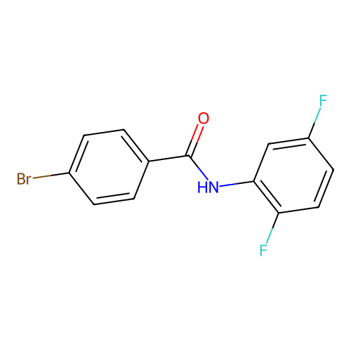 4-bromo-N-(2,5-difluorophenyl)benzamide structure