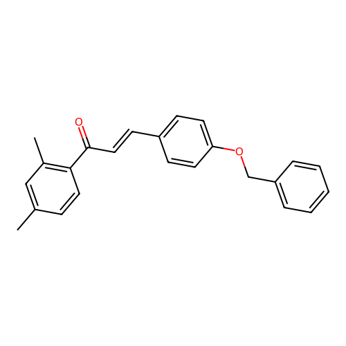 (2E)-3-[4-(Benzyloxy)phenyl]-1-(2,4-dimethylphenyl)prop-2-en-1-one structure