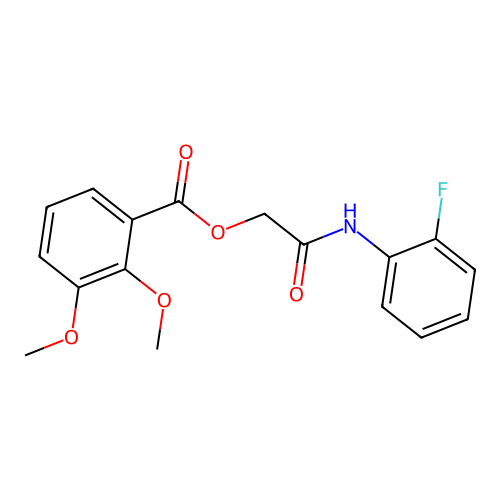 2-[(2-Fluorophenyl)amino]-2-oxoethyl 2,3-dimethoxybenzoate structure