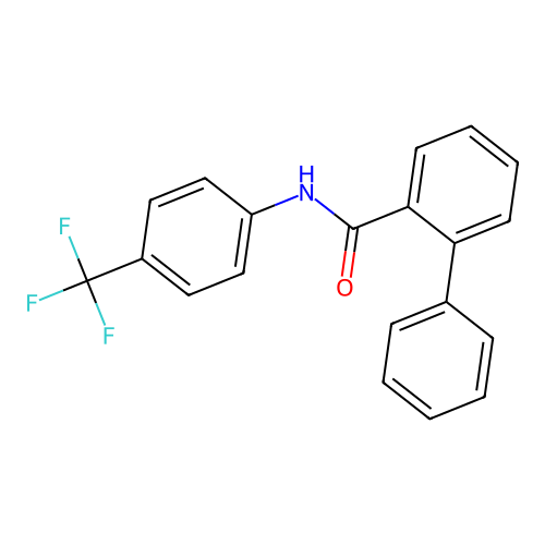 N-[4-(trifluoromethyl)phenyl]-[1,1'-biphenyl]-2-carboxamide structure
