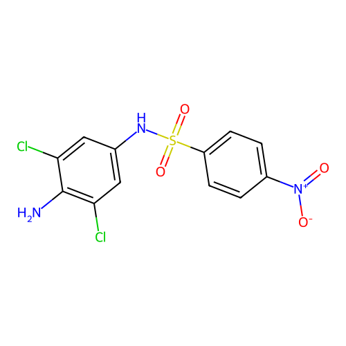 N-(4-amino-3,5-dichlorophenyl)-4-nitrobenzenesulfonamide structure