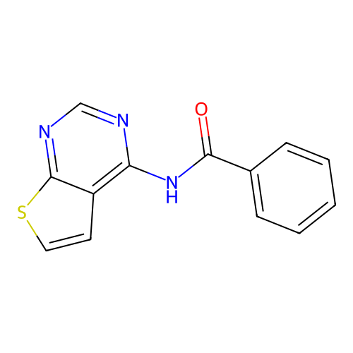 N-{Thieno[2,3-D]pyrimidin-4-YL}benzamide structure