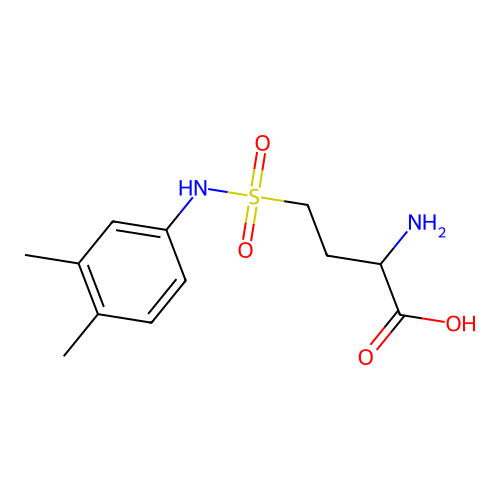 2-Amino-4-[(3,4-dimethylphenyl)sulfamoyl]butanoic acid structure