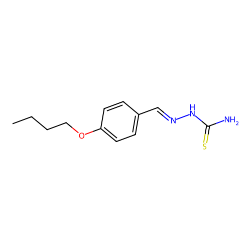 [(4-Butoxyphenyl)methylideneamino]thiourea structure