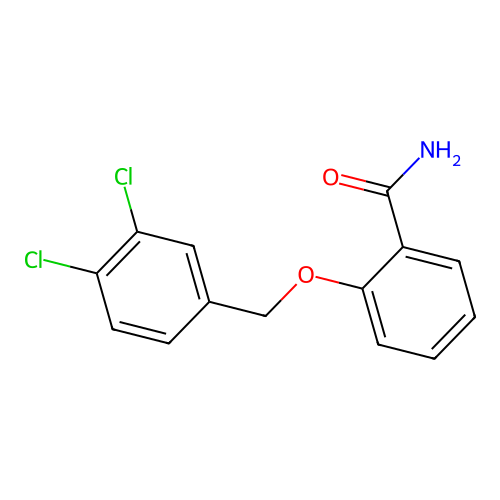 2-[(3,4-Dichlorobenzyl)oxy]benzamide structure