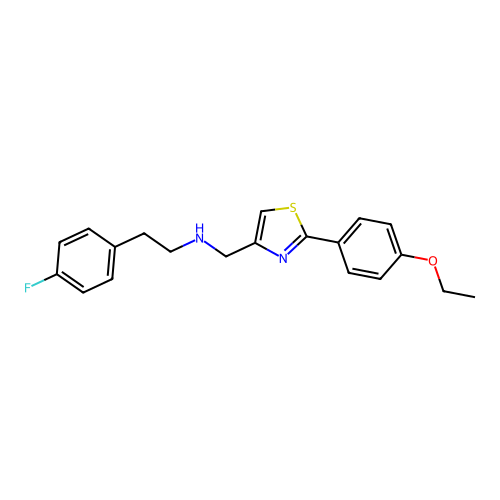 {[2-(4-Ethoxyphenyl)-1,3-thiazol-4-yl]methyl}[2-(4-fluorophenyl)ethyl]amine structure