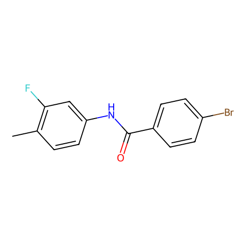 4-bromo-N-(3-fluoro-4-methylphenyl)benzamide structure