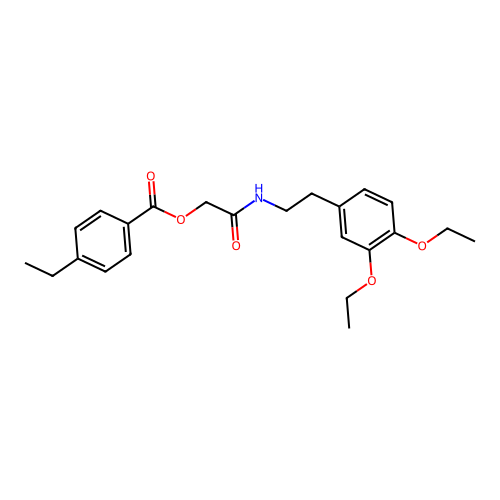 [2-[2-(3,4-Diethoxyphenyl)ethylamino]-2-oxoethyl] 4-ethylbenzoate structure