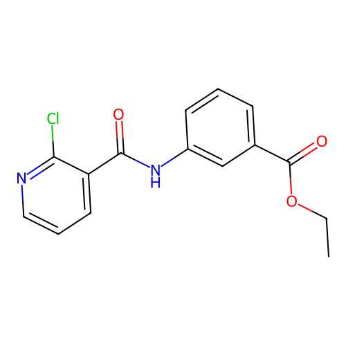 Ethyl 3-(2-chloropyridine-3-amido)benzoate structure