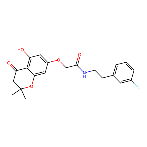 C21H22Fno5 structure