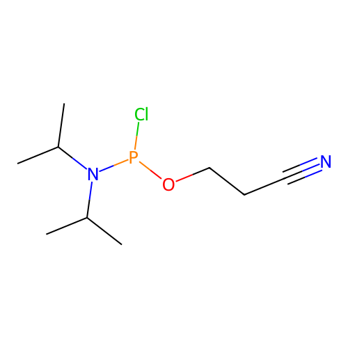 2-Cyanoethyl N,N-diisopropylchlorophosphoramidite structure