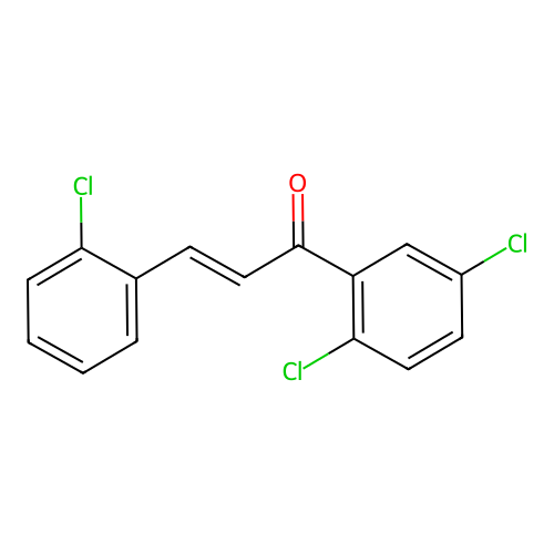 (2E)-3-(2-Chlorophenyl)-1-(2,5-dichlorophenyl)prop-2-en-1-one structure