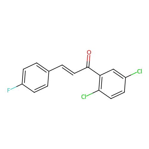 (2E)-1-(2,5-Dichlorophenyl)-3-(4-fluorophenyl)prop-2-en-1-one structure