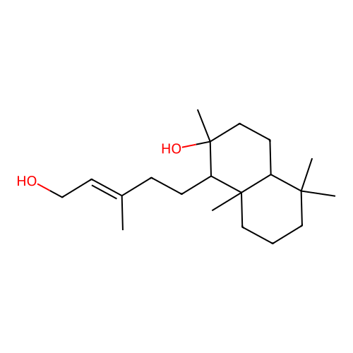 13-labdene-8alpha,15-diol structure