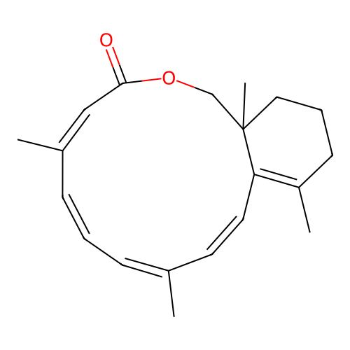 12-Hydroxyretinoic acid gamma-lactone structure