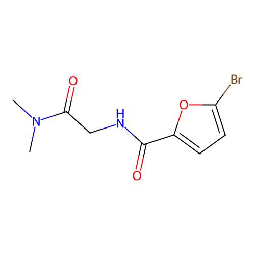 5-Bromo-N-(2-(dimethylamino)-2-oxoethyl)furan-2-carboxamide structure