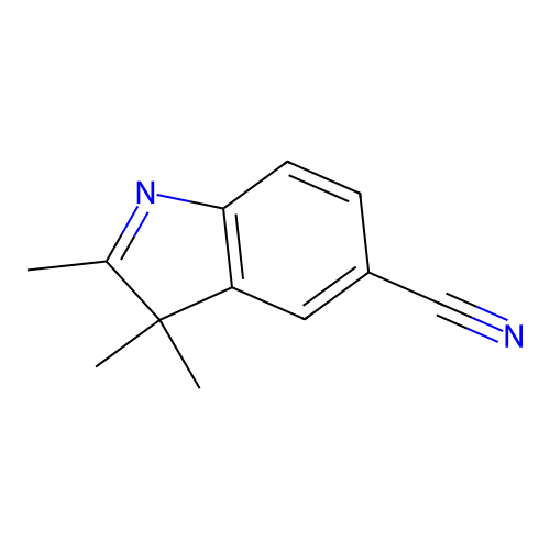 2,3,3-Trimethyl-3h-indole5-carbonitrile structure