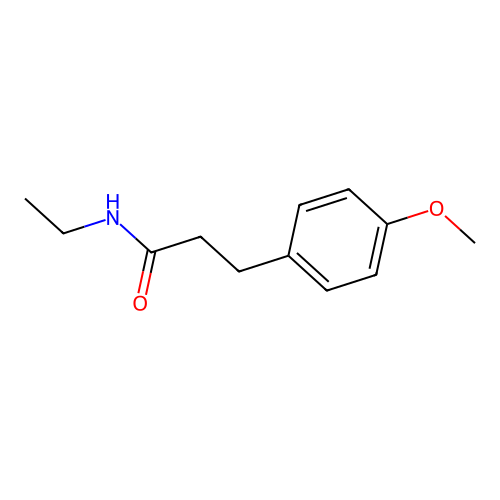 N-ethyl-3-(4-methoxyphenyl)propanamide structure