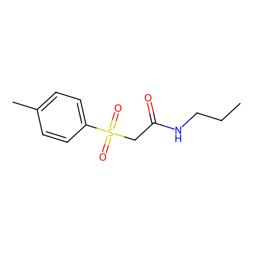 2-[(4-methylphenyl)sulfonyl]-N-propylacetamide structure