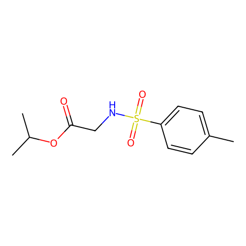 Propan-2-yl 2-[(4-methylphenyl)sulfonylamino]acetate structure