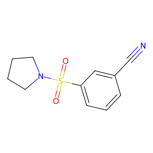 3-(Pyrrolidin-1-ylsulfonyl)benzonitrile structure