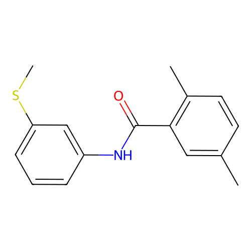 2,5-Dimethyl-N-[3-(methylthio)phenyl]benzamide structure