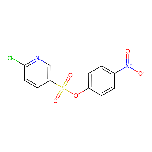 4-Nitrophenyl 6-chloropyridine-3-sulfonate structure