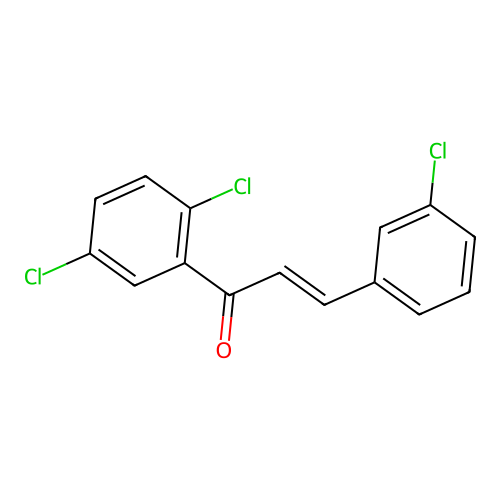 (2E)-3-(3-Chlorophenyl)-1-(2,5-dichlorophenyl)prop-2-en-1-one structure