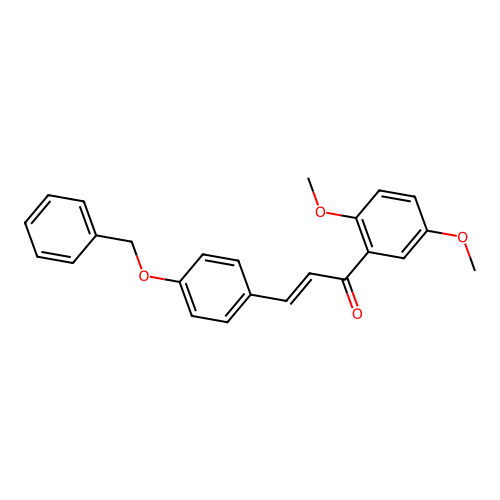 (2E)-3-[4-(Benzyloxy)phenyl]-1-(2,5-dimethoxyphenyl)prop-2-en-1-one structure