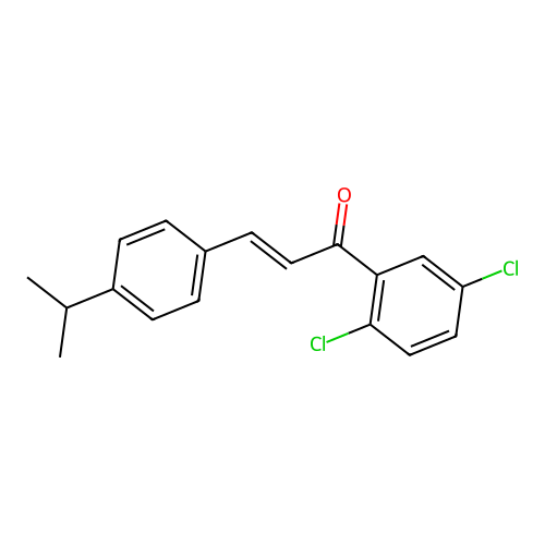 (2E)-1-(2,5-Dichlorophenyl)-3-[4-(propan-2-yl)phenyl]prop-2-en-1-one structure