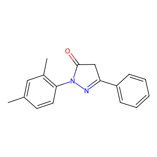 1-(2,4-Dimethylphenyl)-3-phenyl-1H-pyrazole-5(4H)-one structure