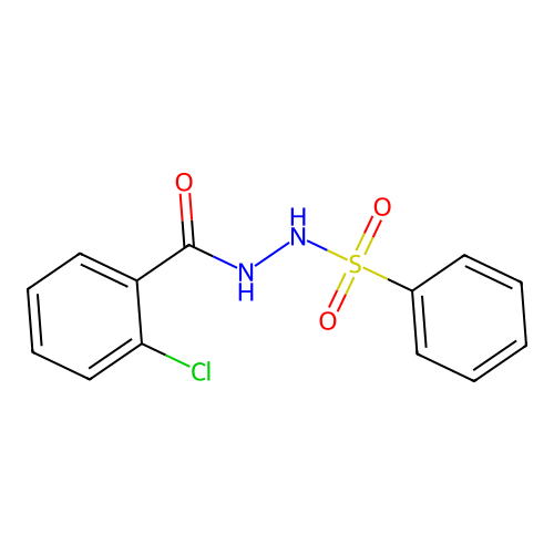 N'-(benzenesulfonyl)-2-chlorobenzohydrazide structure