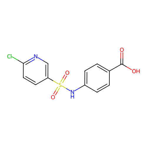 4-(6-Chloropyridine-3-sulfonamido)benzoic acid structure