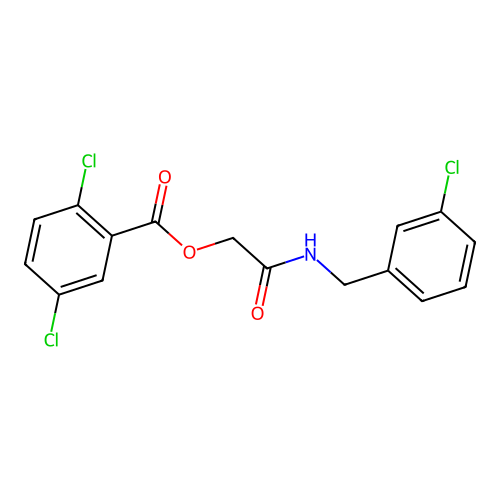 [2-[(3-Chlorophenyl)methylamino]-2-oxoethyl] 2,5-dichlorobenzoate structure