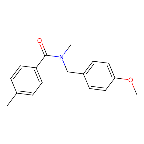 N-[(4-methoxyphenyl)methyl]-N,4-dimethylbenzamide structure