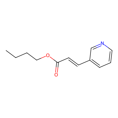 Butyl 3-pyridin-3-ylprop-2-enoate structure