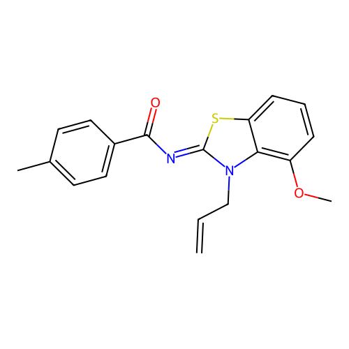 (Z)-N-(3-allyl-4-methoxybenzo[d]thiazol-2(3H)-ylidene)-4-methylbenzamide structure