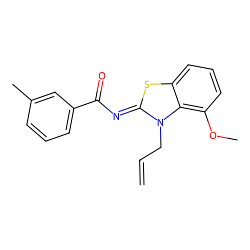 (Z)-N-(3-allyl-4-methoxybenzo[d]thiazol-2(3H)-ylidene)-3-methylbenzamide structure
