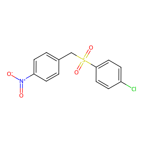 4-Chlorophenyl 4-nitrobenzyl sulfone structure