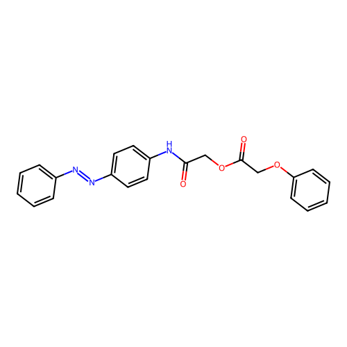 [2-oxo-2-(4-phenyldiazenylanilino)ethyl] 2-phenoxyacetate structure